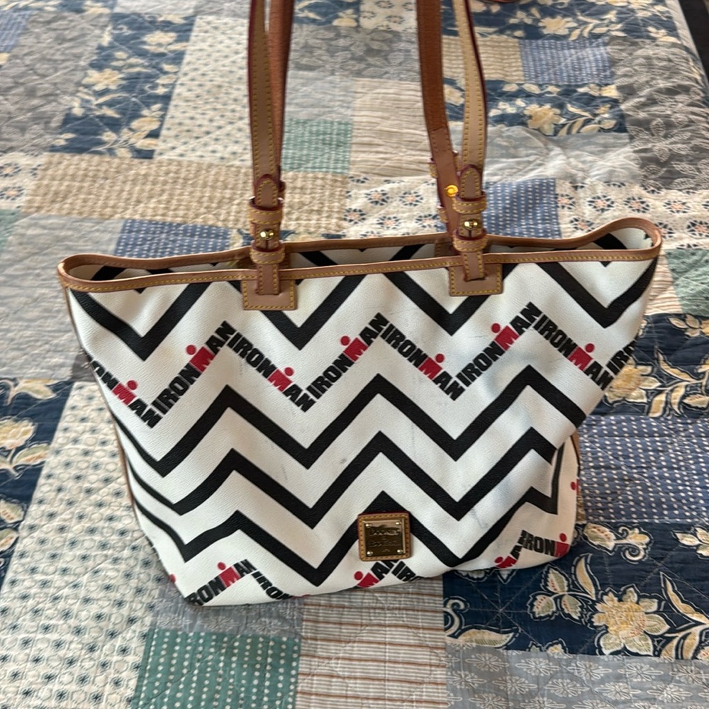 Dooney & Bourke large Ironman triathlon purse shoulder bag